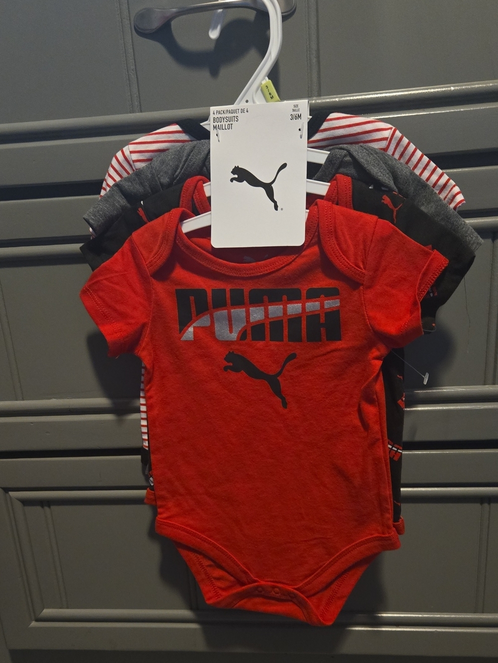 3/6 Month Puma Baby One-Piece Bodysuits
